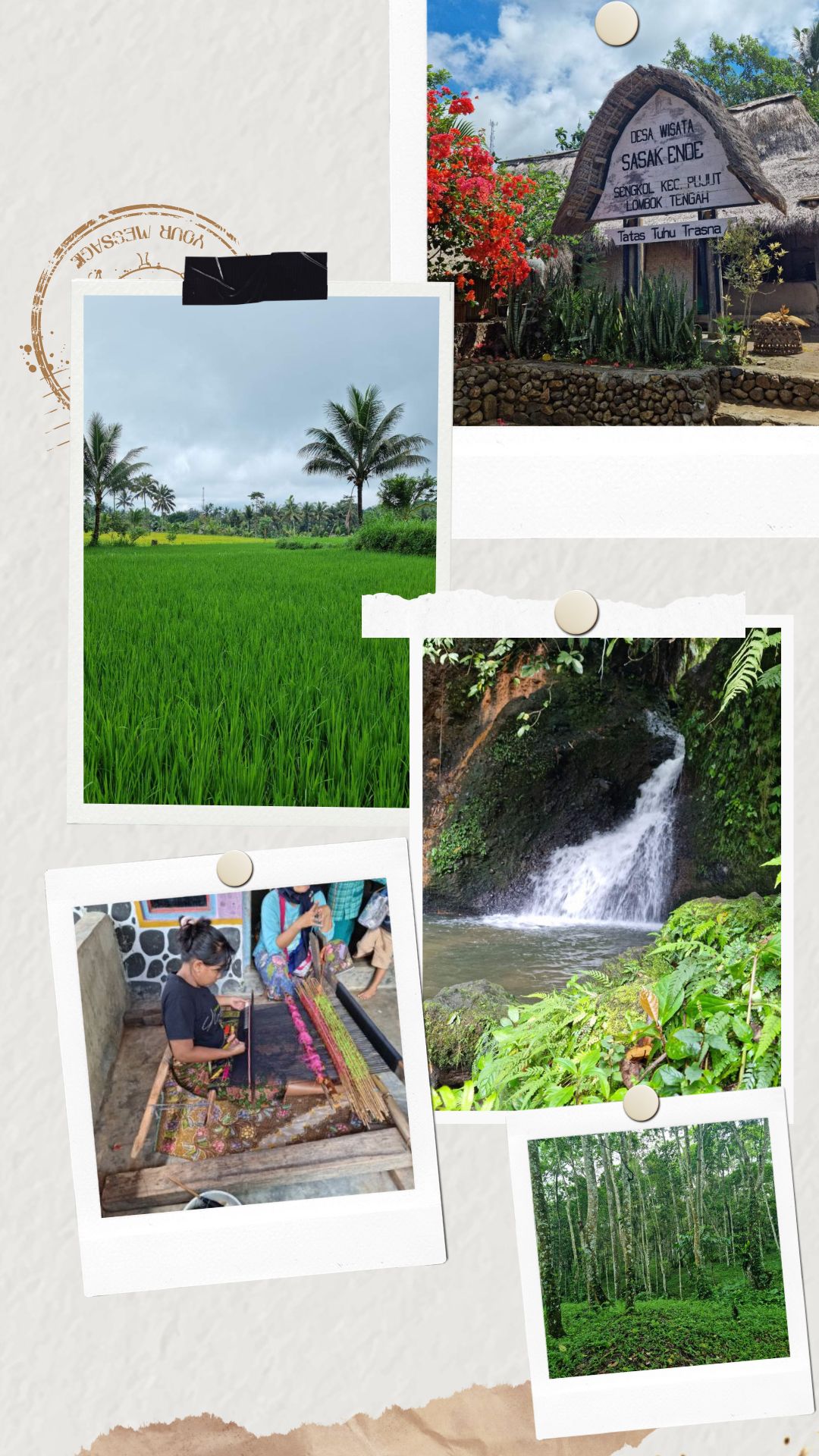 Village and waterfalls-min Lombok tours